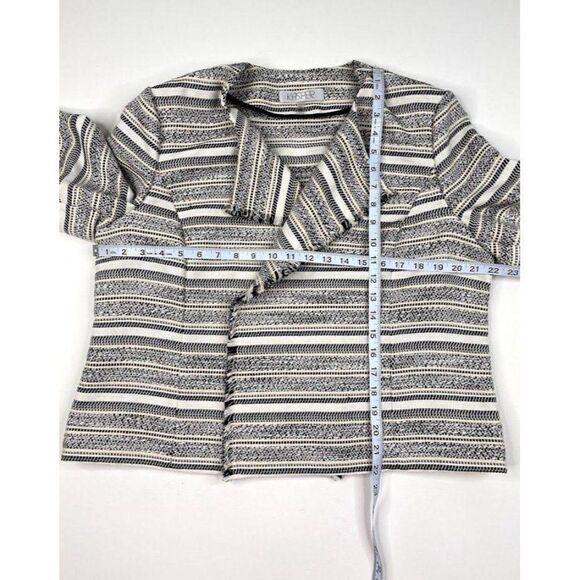 Kasper Blazer Jacket XL Petite Black White Open - Picture 8 of 8